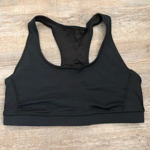 Yoga Democracy black sports bra